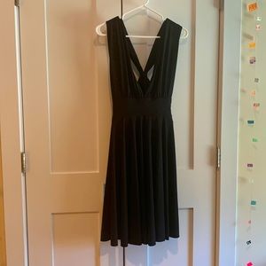 White House Black Market Deep V Dress